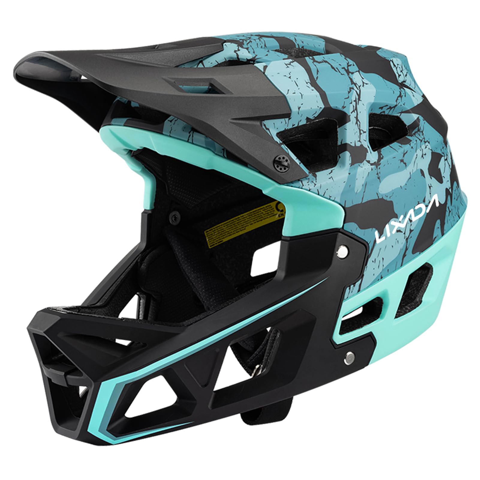 caschi-bici-mtb-695xap-1.jpg Lixada Casco da Mountain Bike Integrale, Casco da Bicicletta per Adulti, Casco da MTB per Mountain - immagine 1