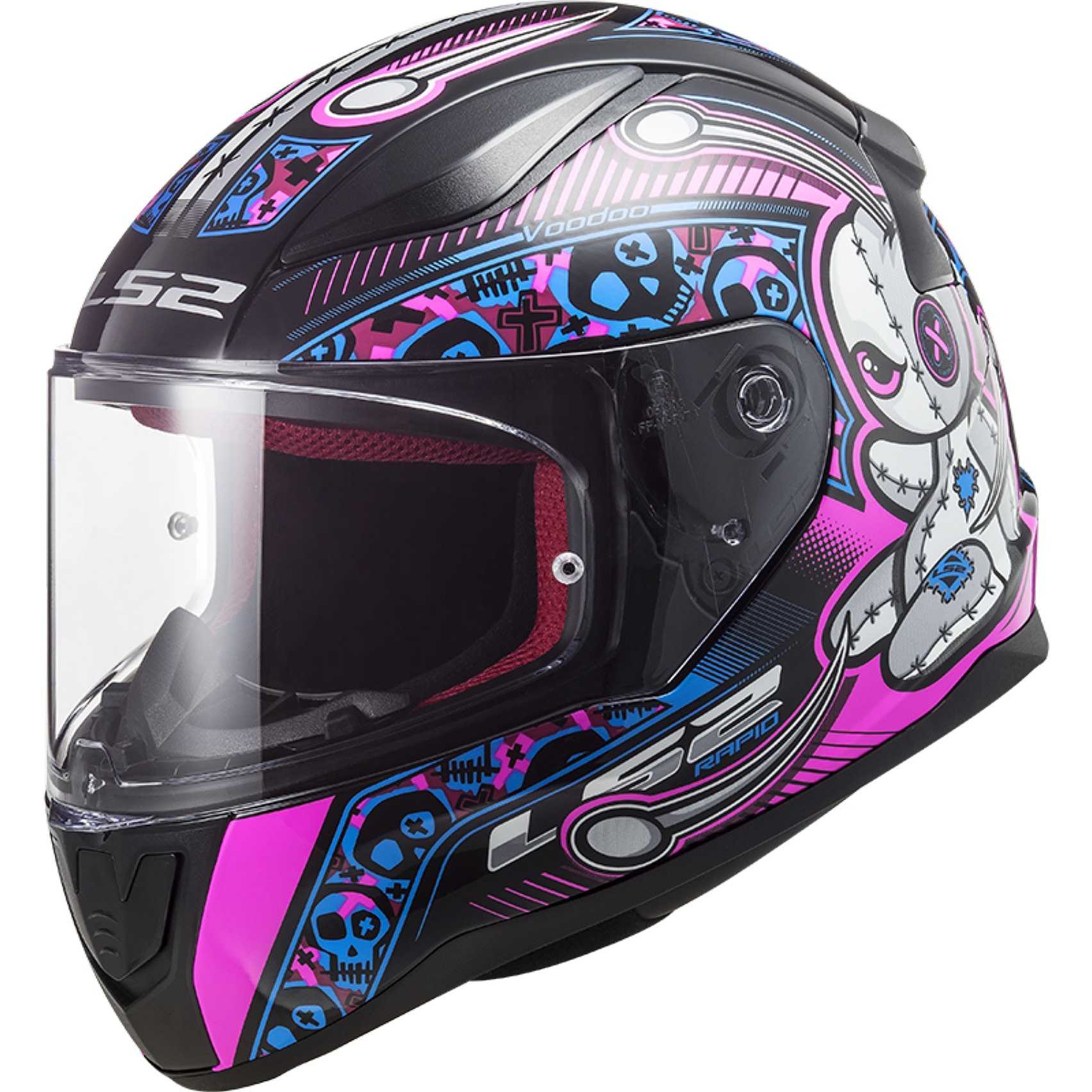 casco-bambina-039umx-1.jpg Casco Moto da Bambino Integrale Ls2 FF353j RAPID MINI Voodoo Nero Rosa Fluo Vendita Online Outletmoto.eu - immagine 1