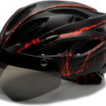 Casco da bicicletta con visiera, leggero casco da bicicletta con occhiali magnetici, unisex, misura regolabile, casco da mountain bike per uomo e donna : Amazon.it: Sport e tempo libero