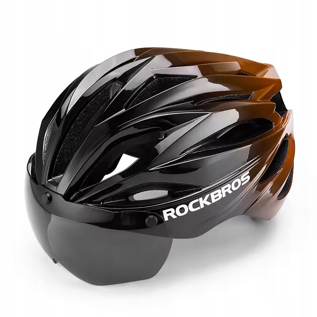 casco-bici-con-visiera-965zva-1.jpg Casco da bicicletta Rockbros con visiera, occhiali rimovibili con protezione UV - immagine 1