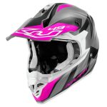 Casco Cross Kappa KV49 Evo Great Titanio Opaco Rosa