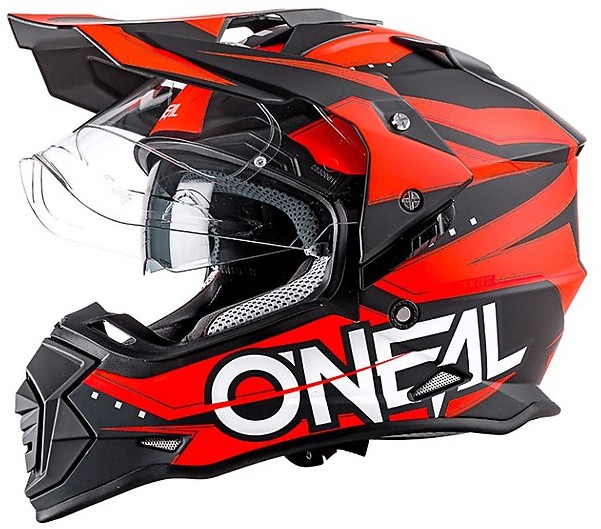 casco-cross-con-visiera-211ilq-1.jpg Casco Moto Integrale Cross Enduro Con Visiera Oneal Sierra Slingshot Rosso Vendita Online Outletmoto.eu - immagine 1