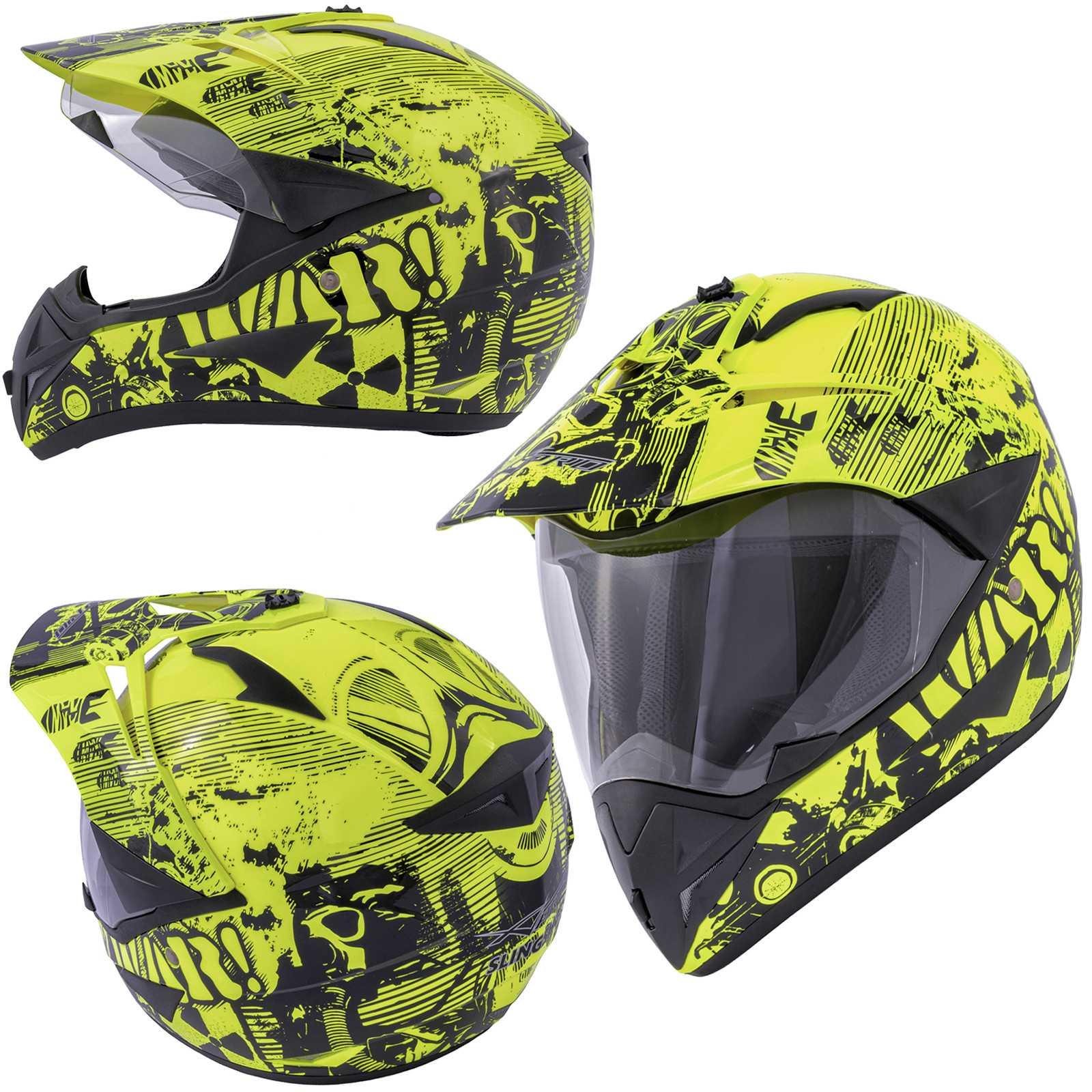 casco-cross-con-visiera-261ipn-1.jpg Casco Moto Trial Cross Quad Enduro Off Road Visiera Anti Nebbia Fluo - immagine 1