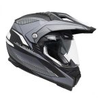 CASCO MOTO CROSS ENDURO Doppia Visiera CGM 606G Forward TITANIO OPACO