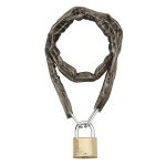 Catena antifurto con lucchetto per bici/moto flessibile in acciaio cementato 0.9 m | Leroy Merlin