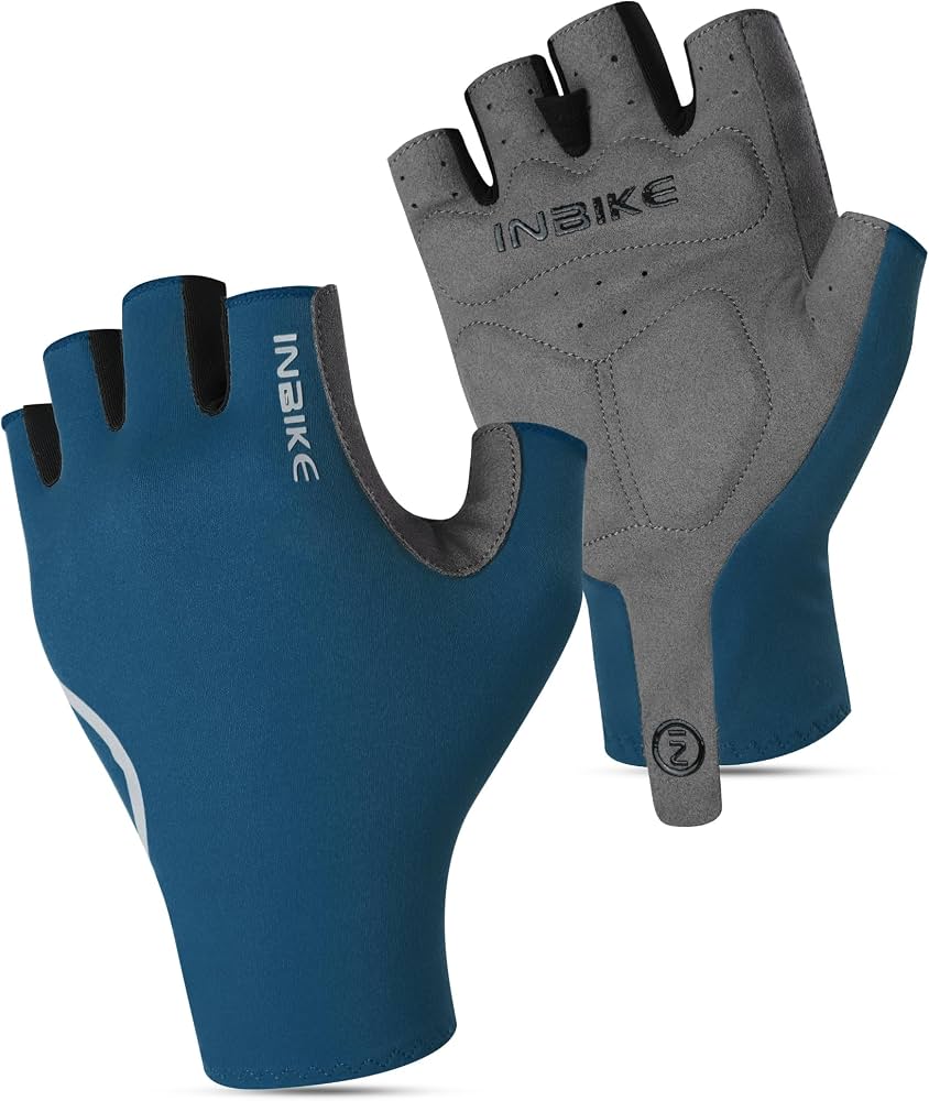 guanti-bici-da-corsa-962imd-1.jpg INBIKE Guanti da ciclismo da uomo e da donna, a mezza dita, estivi, traspiranti, per ciclismo, sport, nero/blu, M : Amazon.it: Moda - immagine 1