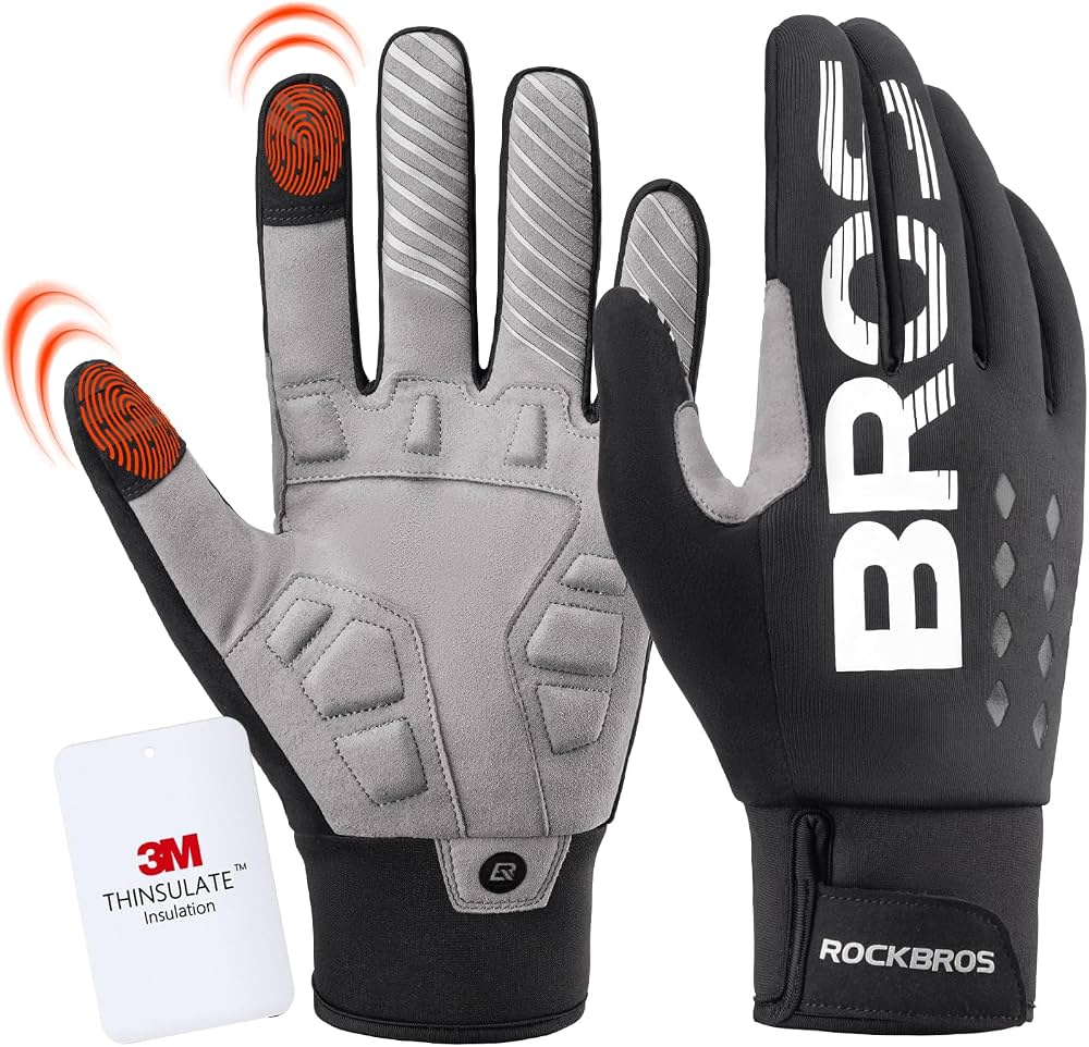 guanti-invernali-bici-823dfq-1.jpg ROCKBROS Guanti Termici Invernali da Uomo e Donna, Guanti Bici Touch Screen per Corsa, Ciclismo, Arrampicata, Escursionismo, Sciare, Attività All'aperto : Amazon.it: Moda - immagine 1