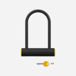 Lucchetto Antifurto bici ad U alta sicurezza certificato ART2 D 900 M