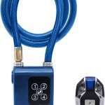 Lucchetto per bici elettrica con allarme sonoro, antifurto per scooter, cavo in acciaio inossidabile, resistente al taglio, per porta del cancello della moto, catena antifurto per bicicletta, catena : Amazon.it: Fai da