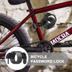 Lucchetto a catena da 65 cm per biciclette, lucchetto per bici elettrica, lucchetto a cavo solido per biciclette e motociclette