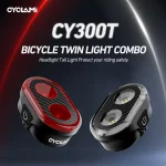 CYCLAMI CY300T Bicicletta Smart Brake Sensing Luce posteriore anteriore Impermeabile MTB Luci per bici da strada Accessori per ciclismo AliExpress 18