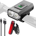 Smiling Shark Luci Biciclette, LED Luce per Bicicletta Set Sicurezza Anteriori & Rosso Posteriori IPX6 Impermeabile USB Ricaricabili Sicurezza Faro Bici Accessori per Equitazione Notturna MTB Corsa : Amazon.it: Sport e tempo