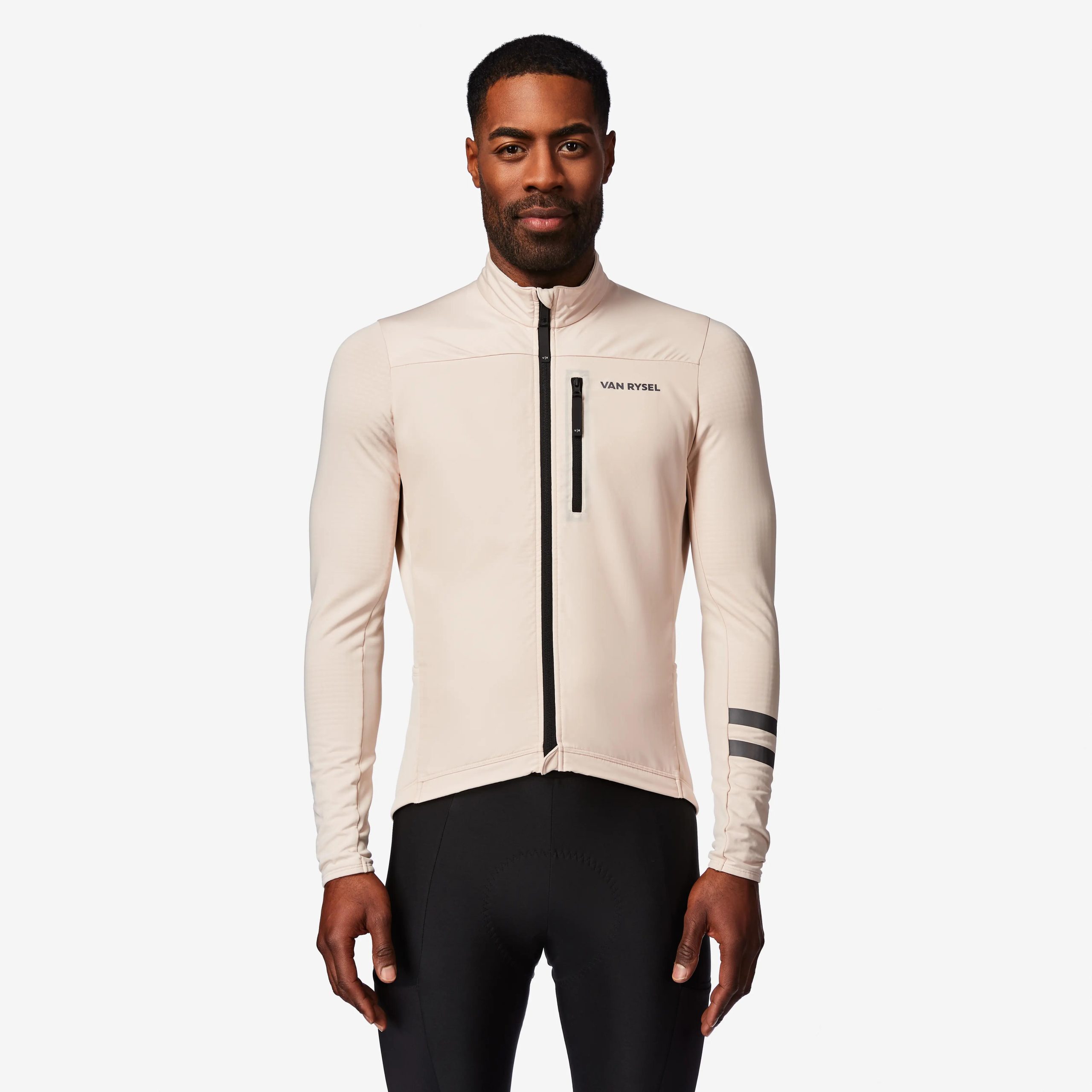 maglia-maniche-lunghe-ciclismo-205yvt-1.jpg Maglia manica lunga ciclismo uomo EDR tempo fresco beige | Decathlon - immagine 1
