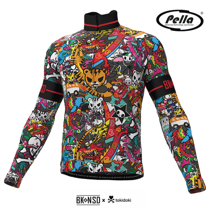 maglia-maniche-lunghe-ciclismo-419ojd.png Maglia ciclismo Uomo manica lunga Tokidoki Tiger Pella - immagine 1