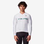 Maglia manica lunga ciclismo adulto unisex RCR R 2 bianca | Decathlon