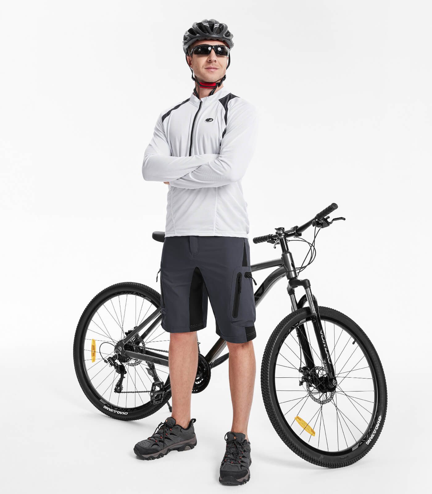 pantaloncini-ciclismo-imbottiti-302ope-1.jpg Pantaloncini da mountain bike imbottiti 4D da uomo Leggeri, versatili, comodi per uso all'aperto - immagine 1