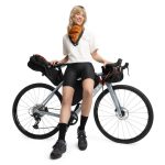 Pantaloncini imbottiti da bikepacking da donna Ciclismo Roam Black Nero