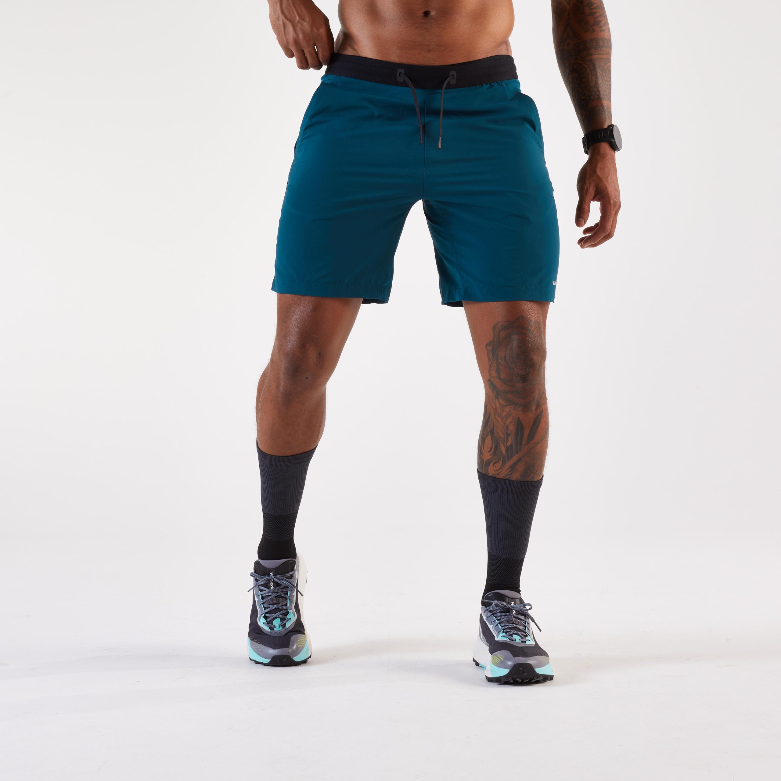 pantaloncini-corsa-uomo-881wxs-1.jpg Pantaloncini running uomo RUN 500 DRY blu - immagine 1