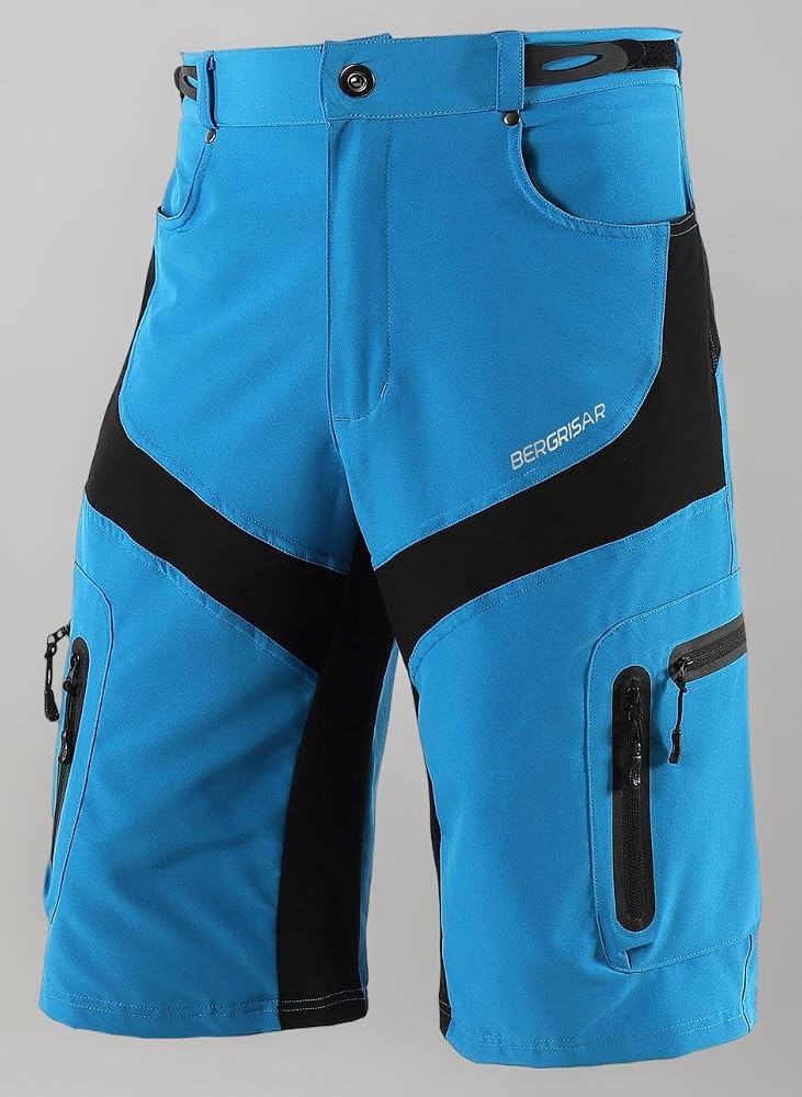 pantaloncini-mountain-bike-323yef-1.jpg BERGRISAR Pantaloncini MTB Uomo Pantaloncini Ciclismo Bici Mountain Bike Pantaloni Shorts con Cerniera Tasche 1806BG, Blu, S : Amazon.it: Moda - immagine 1