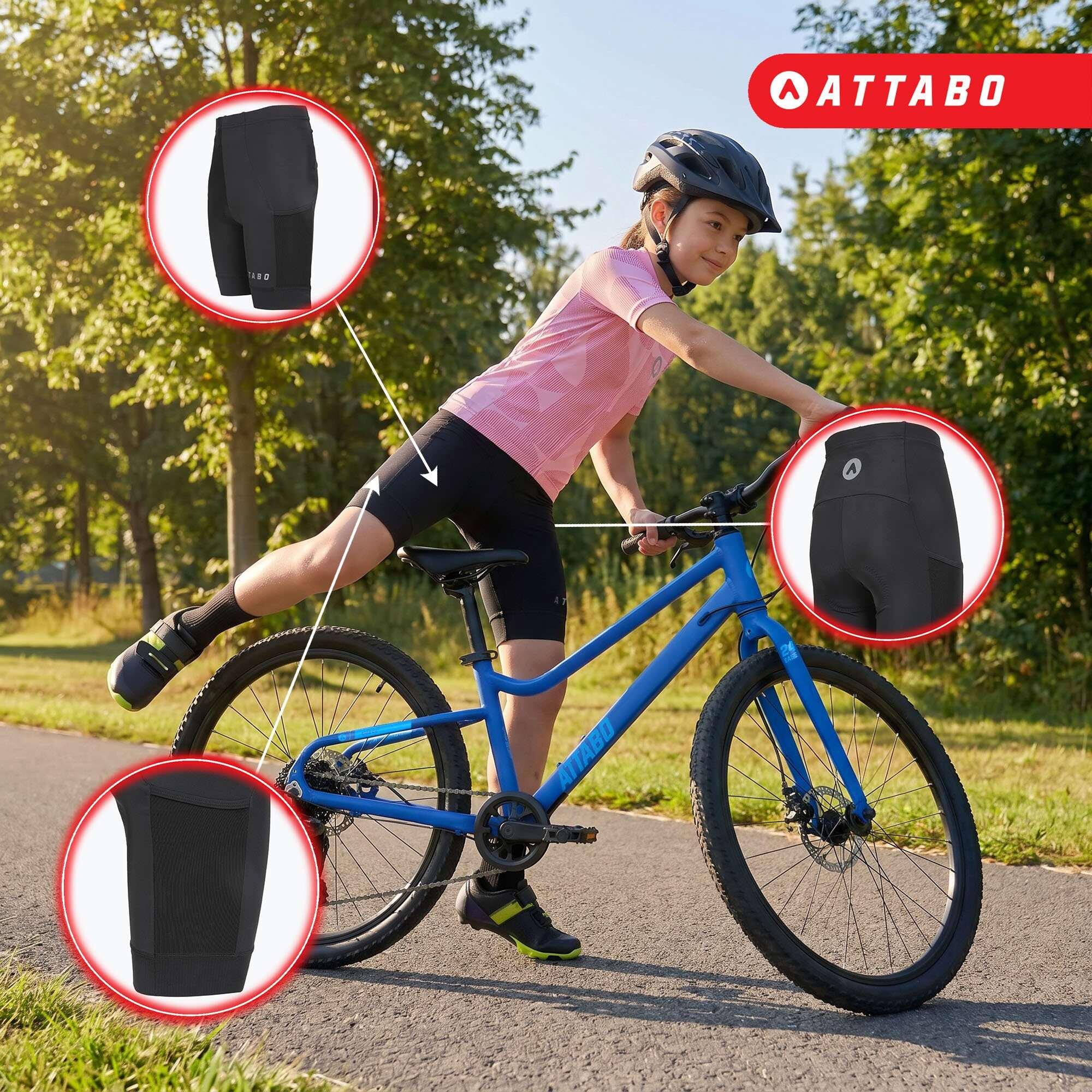 pantaloncini-per-bici-327fec-1.jpg Pantaloncini da ciclismo per bambini ATTABO Kiro - immagine 1