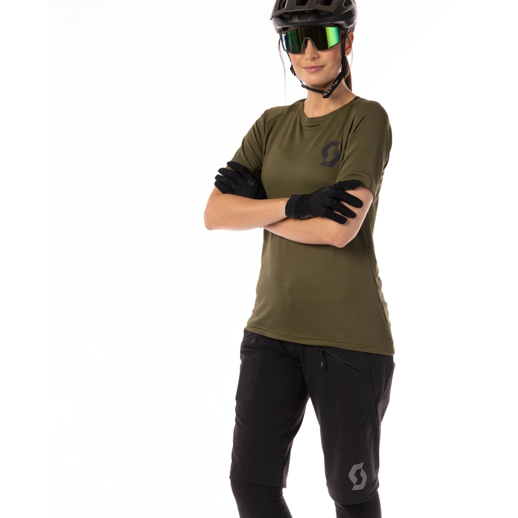 pantaloni-ciclismo-donna-imbottiti-682qzf-1.jpg Pantaloni Da Ciclismo Donna Imbottiti – Vita Alta Con Tasca Laterale, Comfort E Praticità Per Lunghe Uscite - immagine 1