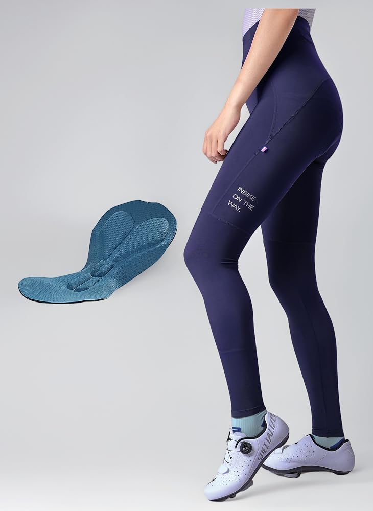 pantaloni-da-bici-donna-375bfk-1.jpg INBIKE Pantaloni da Ciclismo Donna Traspirante Riflettente Pantaloni Spinning con Imbottitura Pantaloni Ciclista Donna per Cyclette Bici MTB Lunghi Blu,XS : Amazon.it: Moda - immagine 1