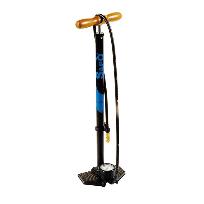 pompa-bici-da-corsa-781qoh-1.jpg POMPA DA TERRA CON MANOMETRO SAPO ONE ART. 098 - immagine 1