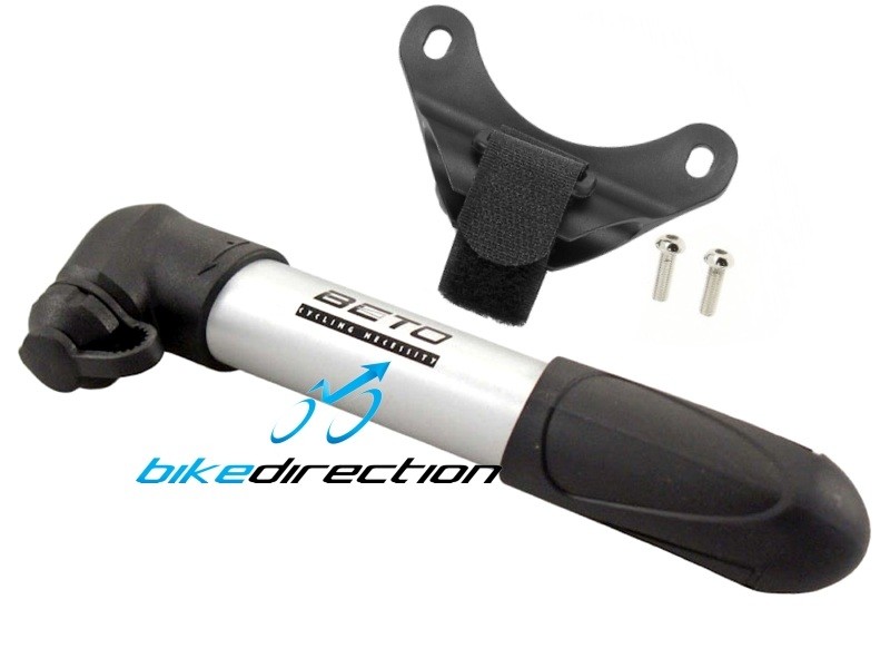pompa-bici-portatile-653xpr-1.jpg Pompa portatile tascabile Beto mini compact alluminio con attacco telaio - immagine 1