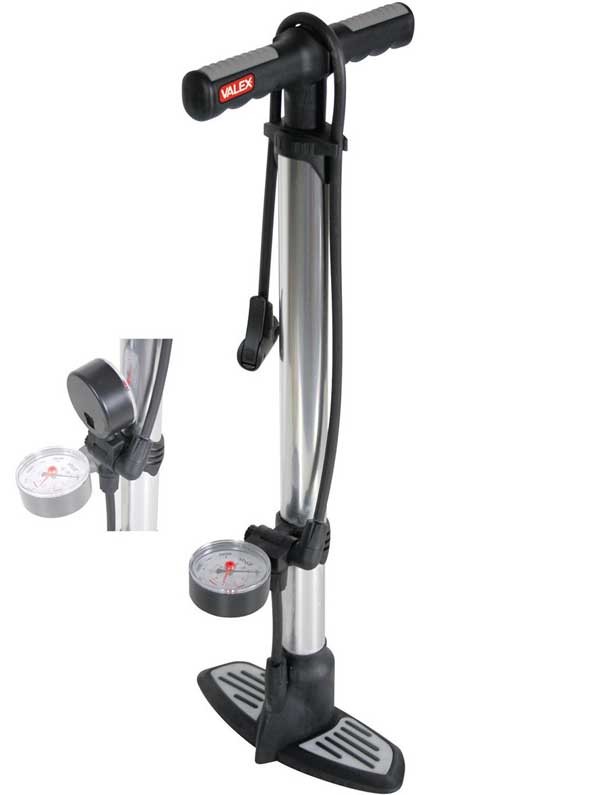 pompa-per-bici-da-corsa-477vve-1.jpg Pompa per bici in alluminio con manometro 1372031 VALEX - immagine 1