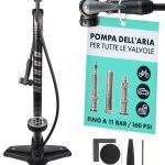 AARON Sport One Pompa a Pavimento per Bicicletta, Alta Pressione con manometro per Tutte Le valvole per Bici elettrica, Mountain Bike, da Corsa : Amazon.it: Sport e tempo libero