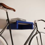 Supporto da parete per bici in legno / Portabici da parete blu / Portabici in legno / Deposito per bici al coperto Etsy Italia