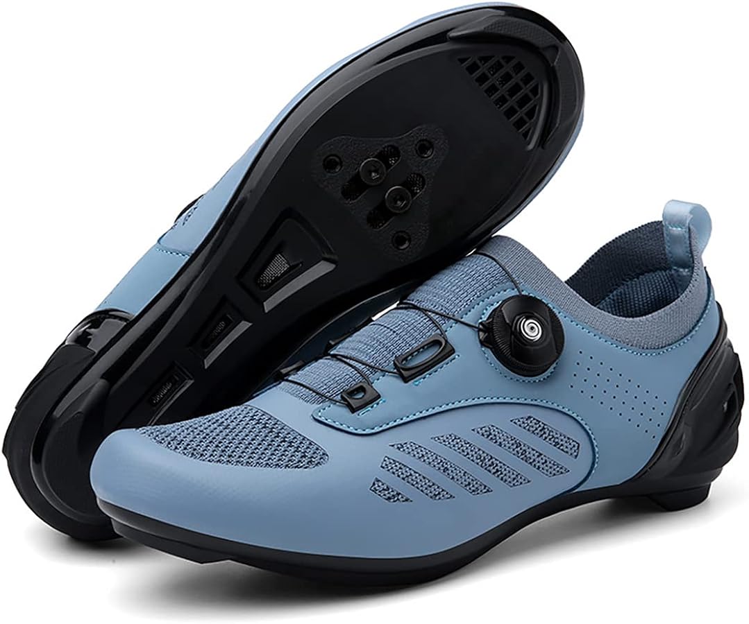 scarpe-bici-strada-142rwn-1.jpg Scarpe Ciclismo Strada Uomo Donna Traspirante Outdoor Indoor MTB SPD Flat Unisex Adulto Scarpe Spinning Bici da Corsa : Amazon.it: Moda - immagine 1
