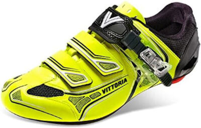 scarpe-bici-strada-438guu-1.jpg Scarpe ciclismo bici corsa strada Vittoria Brave Giallo Fluo road bike shoes | eBay - immagine 1