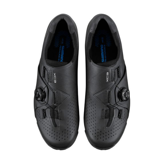 scarpe-ciclismo-pianta-larga-579tbb.png SCARPE MTB SHIMANO XC3 WIDE NERO PIANTA LARGA - immagine 1