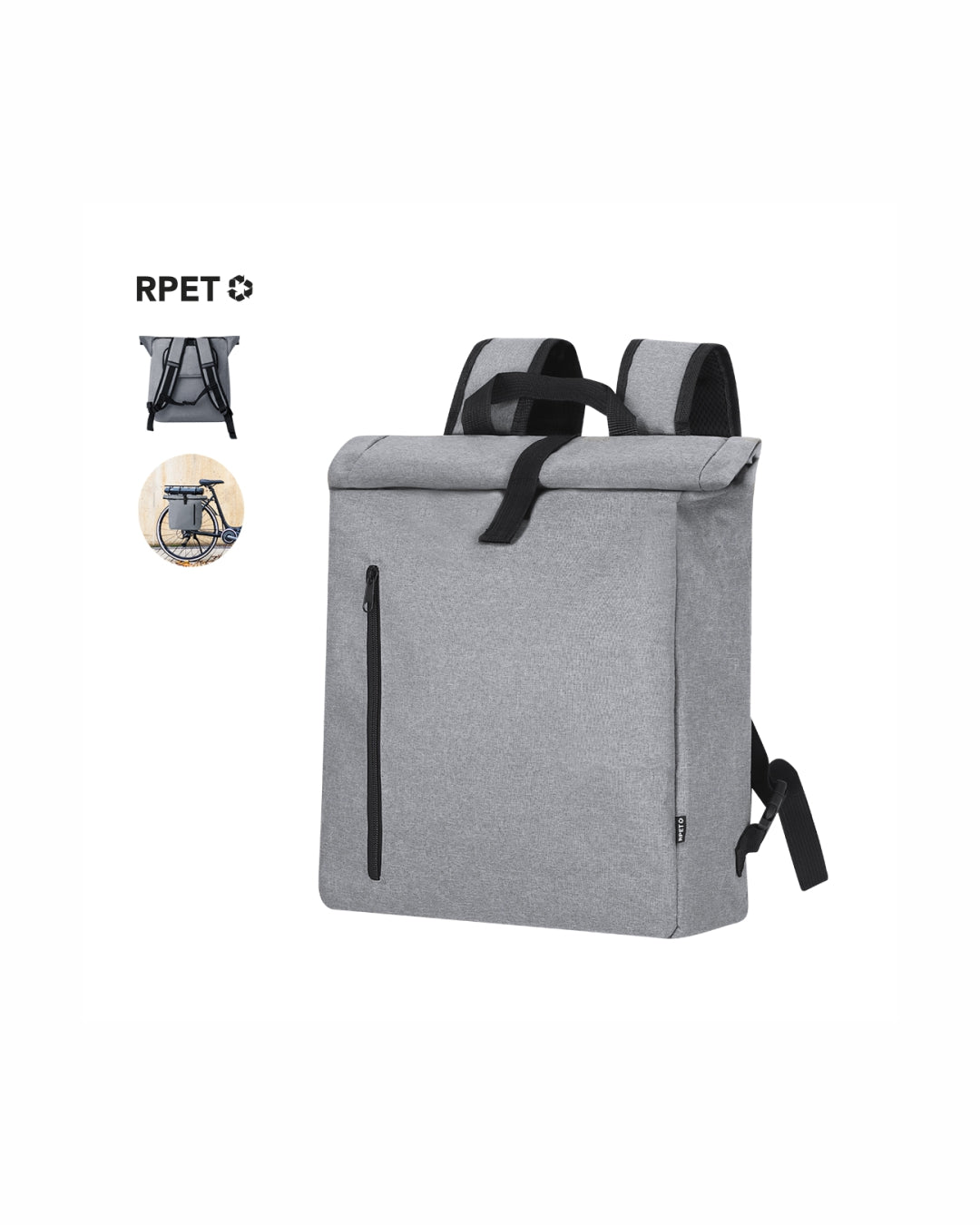 zaino-da-bici-828ogg-1.jpg HOBLAK Zaino da bici RPET 31 20443 Grigio / Stampa 1 colore - immagine 1