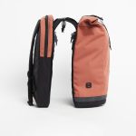 Zaino borsa bici per portapacchi doppio 27 litri marrone